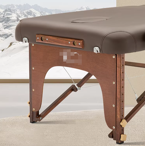 Table de massage professionnelle portable à trois plis, lit de thérapie réglable en hauteur, table de massage pliable pour <span class=keywords><strong>spa</strong></span>, salon, physiothérapie - Product Image 2