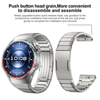 Disfrutar de bonitos enlaces de ajuste lateral con botón de presión correas de reloj para Huawei Watch GT6 pro 46mm