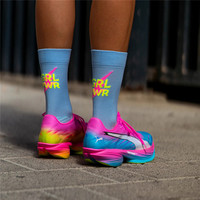 Chaussettes de sport personnalisées avec logo, chaussettes de course à pied et de cyclisme haute performance, confortables, rembourrées, à compression, chaussettes de course à pied et de cyclisme personnalisées pour hommes