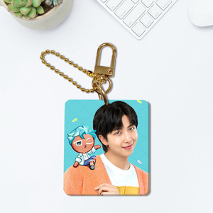 Porte-clés en acrylique imprimé double face Kpop Jungkook Taehyung <span class=keywords><strong>RM</strong></span> Jimin JHOPE JIN SUGA, breloque personnages, pendentif de sac, cadeau - Product Image 6