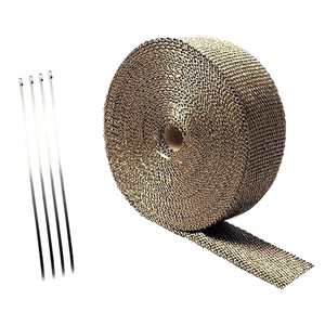 Pièces de rechange pour moto Rouleau de 5m en fibre de verre, bouclier anti-chaleur, tuyau d'échappement, ruban adhésif pour protection thermique - Product Image 2