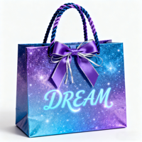 Individuelle Logo-Karton-Macaron-Geschenktaschen mit Schleifenband, lasergeschnittene farbige Handtaschen, Kosmetikverpackungen, Bastelartikel, Supermarkt