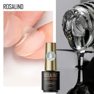 Rosalind nail accessories peelable uv gel nailpolish gelpolish base coat custom made glass bottle peel off soak off nail polish