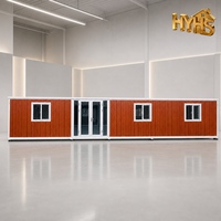 Maison Modulaire Pliante 20ft 40ft Préfabriquée Mobile Moderne de Luxe Extensible Conteneurisée Panneau Sandwich 2 Chambres Bâtiment de Bureau