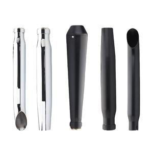 Tubo de Escape Estilo Cola de Pez Vintage, Apto para Harley, Triumph Scrambler, Modificación de Accesorios Moto Guzzi, Escape de Motocicleta - Product Image 1