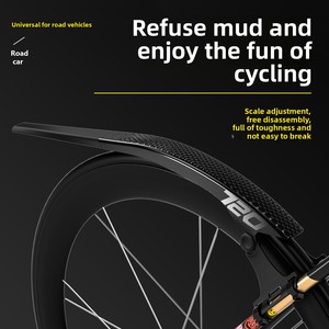 Freno de disco de plástico de bicicleta de carretera de grava de bicicleta de melón creativo ligero ajustable y guardabarros BMX con guardabarros - Product Image 3