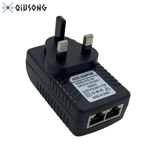 Industrial Grade Poe Injector 24V 48V 1A 0.5A Poe Adapter for IP Cameras Phones AP