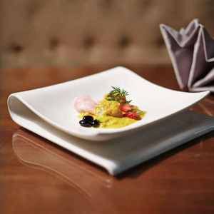 Plato Rectangular Creativo de Cerámica <span class=keywords><strong>para</strong></span> Cena Desayuno Postres Ensalada de Frutas <span class=keywords><strong>Sushi</strong></span> Aperitivos Bandeja de Servir <span class=keywords><strong>Vajilla</strong></span> de Restaurante - Product Image 3