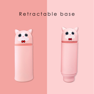 Hộp Đựng Bút Chì/Hộp Đựng Bút Đứng Silicon Hộp Đựng Bút Chì Trẻ Em In Silicone Tùy Chỉnh Đi Học Dễ Thương - Product Image 4