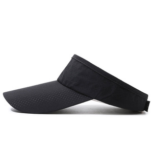 Sun Visor Hat Breathable Polyester Sun Protection Adult Unisex Sports Travel Cap Extended Brim Korean Style - Product Image 2
