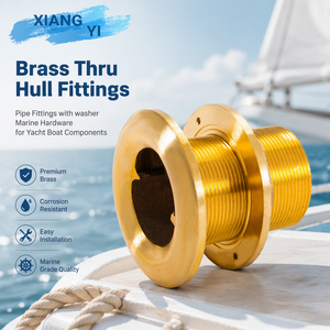 Raccords traversants en laiton de 3 pouces avec rondelle, quincaillerie marine pour composants de bateaux et yachts, fabricant taïwanais - Product Image 6