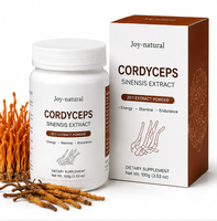 Extrait de Cordyceps Sinensis Militaris certifié GMP en poudre 10:1 20:1, Cordycepine standardisée, approvisionnement en vrac pour les marques