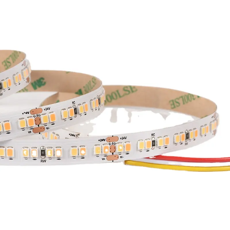 Tunable dual white CCT adjustable high efficacy led smd 2835 224LEDs/m LED flexible strip light