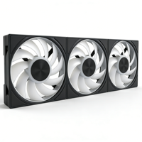 Kipas Casing ARGB 120mm yang Dapat Disambungkan, Kipas Pendingin PC Sistem Daisy Chain, Kipas PWM 4Pin Senyap untuk Kipas Casing Komputer Desktop Gaming