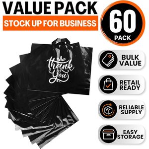 Camtoms Large Thank You <b>Bags</b> With Handles 19x15 Shopping <b>Bag</b> For <b>Small</b> Business And Boutiques 3 Mil Extra Thick Retail - Product Image 4