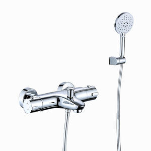 Grifo termostático para bañera y ducha Flola, con 2 manijas y válvula de cerámica, para baño - Product Image 5