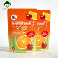 Sachet Doypack Personnalisé Refermable en PET/PA/AL/CPP pour Vitamines, Compléments Alimentaires et Protéines en Poudre