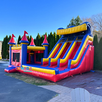 Toboggan Combo de haute qualité pour maison gonflable Gonfiabili Chateau Château gonflable professionnel commercial et double toboggans
