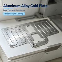 Plaque de refroidissement liquide en alliage d'aluminium sur mesure, brasée sous vide, haute efficacité, pour solution thermique