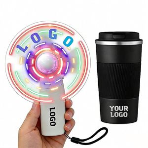 Wholesale Custom Logo Portable Handheld Mini Battery Hand Led Fan Business Promo Party Favor Summer Event Gift Travel - Product Image 1