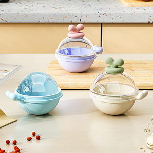 Rongda Amngent Ice Ball Mold Silicone Round Freeze Mold For Kitchen Storage With Lid Colorful Design - Product Image 1