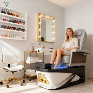 Conjunto de Muebles para Salón de Uñas y Spa Silla de Pedicura de Lujo Prémium Estación de Pedicura Silla de Masaje Profesional para Manicura - Product Image 1