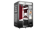 Photomaton Commercial Style Disco, Machine Interactive pour Selfies avec Imprimante Rapide et Appareil Photo Reflex Numérique pour Promotion d'Événements