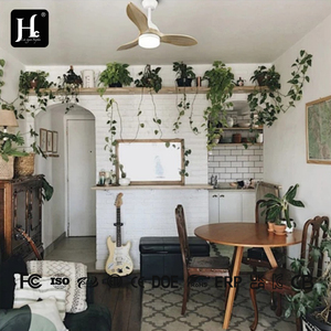 42-inch Scandinavian-style decorative ceiling <b>fan</b>, 3-blade lightweight <b>fan</b>, DC brushless wooden ceiling <b>fan</b> with <b>remote</b> <b>control</b> - Product Image 5