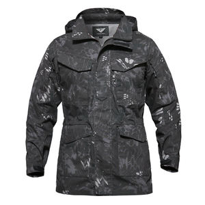 Praetorian M65 Trench-Coat pour homme Veste extérieure camouflage rigide pour les amateurs de randonnée PLY-16 Coat - Product Image 6