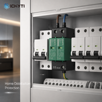Dispositif de protection contre les surtensions AC SPD 2P 275V/385V Type 2 20kA 40kA, parafoudre sur rail DIN pour boîtier de distribution et panneaux basse tension