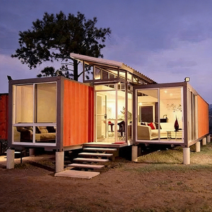 Villa Conteneur Préfabriquée de Luxe Clé en Main ; <span class=keywords><strong>Maison</strong></span> Modulaire en Verre Entièrement Meublée avec Conception 3D et Support d'Installation - Product Image 4