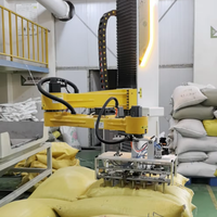 Désengaucheteuse 4 axes pour résine époxy, bras robotisé, robot industriel, 25-120 kg/sac, 100 sacs/h, collecte automatique des déchets, trémie en acier inoxydable