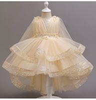 Robe de demoiselle d'honneur style européen, longue, mi-mollet, en tulle bouffant, sans manches, élégante, rouge, pour anniversaire d'enfants