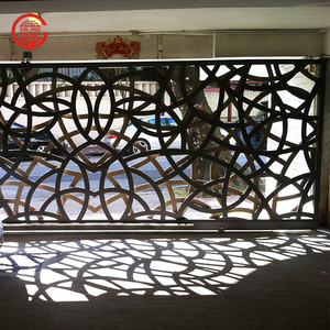 Trung Quốc Nhà Sản Xuất Nhôm Nghệ Thuật Ngoài Trời <span class=keywords><strong>Patio</strong></span> Cửa Hollow Khắc Đôi Mở Vườn Biệt Thự Cửa Cổng - Product Image 1
