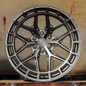 XINLAI Nuevo Juego de 4 Ruedas Forjadas Monobloque de Aleación de Aluminio y Bronce, Malla Cóncava Profunda de 20 mm, 18-22 Pulgadas, 5x112/5x114.3/5x120 - Product Image 1