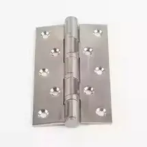 Dobradiças de aço inoxidável para porta com rolamento de esferas de ferro de canto quadrado de controle de venda quente