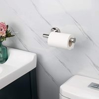 Sondoly Porte-papier hygiénique en acier inoxydable Porte-rouleau de papier hygiénique mural pour salle de bain