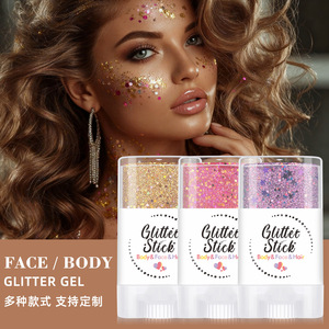 Barra de Brillo Corporal Roja, Blanca y Azul para el Día de la Independencia, Cosméticos para Fiestas y Festivales, Sombra de Ojos Corporal para Carnaval - Product Image 1