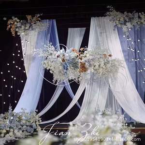 جديد حديث الزفاف الشاش الستار الحليب الحرير تمتد القماش السقف موجة القماش فندق المرحلة خلفية الديكور عيد ميلاد - Product Image 4