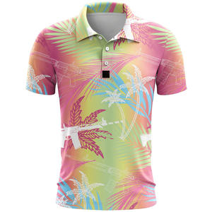 Camisa Polo de Golf de Diseño Personalizado, Estilo Urbano, Bordada, de Gran Tamaño, 90% Poliéster, 10% Elastano, de Alta Calidad para Hombre - Product Image 3