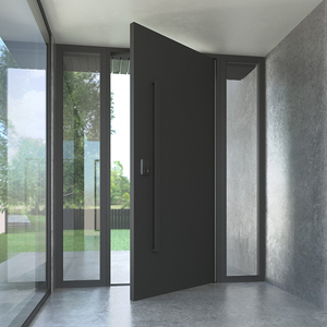 <span class=keywords><strong>Porte</strong></span> d'entrée pivotante moderne en bois pour l'extérieur résidentiel - Product Image 5