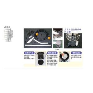 เครื่องดูดฝุ่นอุตสาหกรรม SPSV-110-8A ขนาด 10 ลิตร แบบถังเก็บฝุ่นแห้งและเปียก 3000 วัตต์ สำหรับเก็บเศษโลหะและฝุ่น - Product Image 2