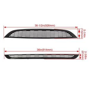 Rejilla Delantera de Panal para Mini Cooper R50 R52 R53, Superior e Inferior, Negro Brillante, 01-06, Repuesto - Product Image 4