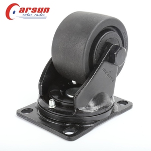 Industrial 3-Inch Castors 75mm Aço <span class=keywords><strong>Caster</strong></span> Low Gravity Fiberglass Reinforced Nylon Giratório <span class=keywords><strong>Caster</strong></span> 1200lbs Capacidade OEM
