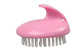Masseur de tête cuir chevelu shampooing brosse tête outil de grattage nettoyage cuir chevelu application outils Mini brosse à cheveux peigne - Product Image 2