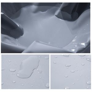 Couverture imperméable de camion extérieur, bâche épaisse <span class=keywords><strong>grise</strong></span>, <span class=keywords><strong>toile</strong></span> <span class=keywords><strong>cirée</strong></span> en PVC, voile d'ombrage pour le soleil et la pluie - Product Image 6