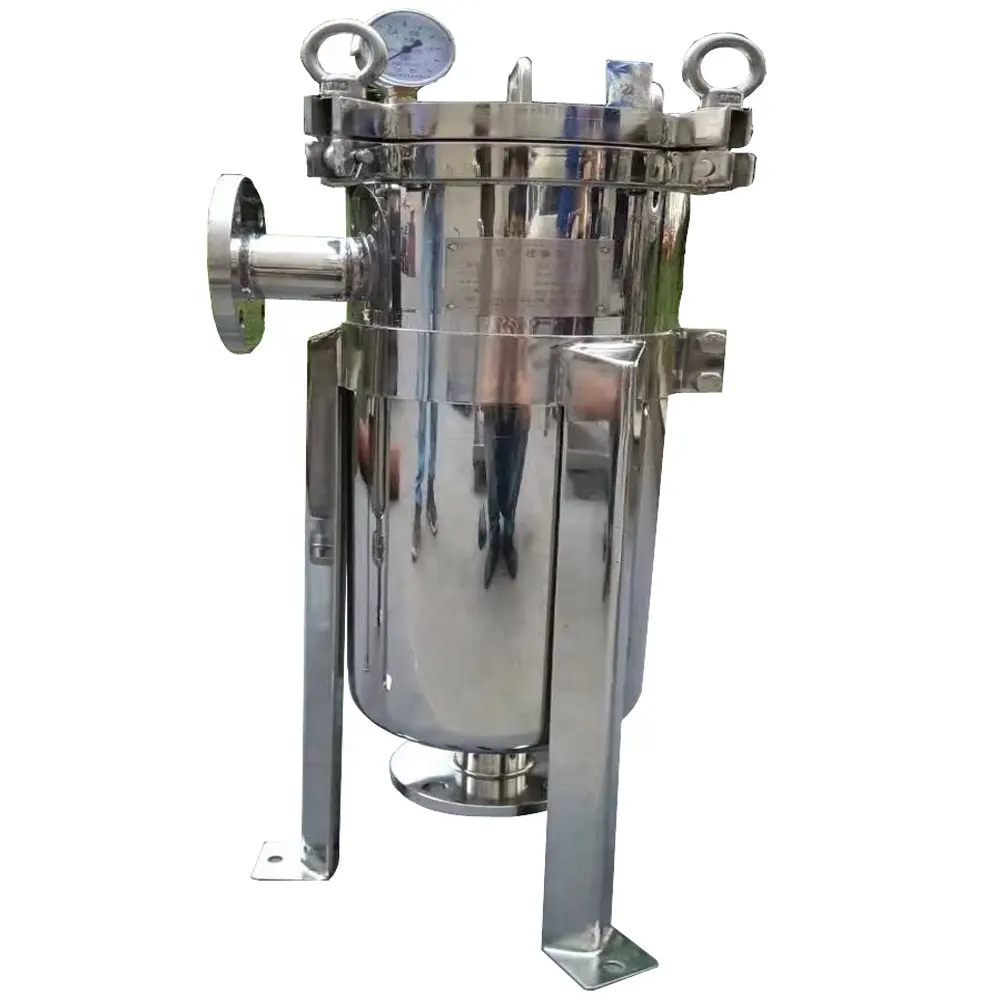 CHINZ Bag Filter Flow Liquid Filtration For Food Juice Industry Stainless Steel Machine Cleaning Machinery Equipment