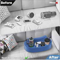 Support de poignet pour gaming avec coussin porte-gobelet, antidérapant, hauteur réglable, plateau de canapé pour la maison, le salon et le lit, vente en gros