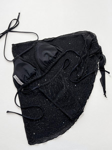 2023 venta al por mayor Sexy Material <span class=keywords><strong>de</strong></span> malla brillante Bikini conjunto <span class=keywords><strong>de</strong></span> 3 piezas con <span class=keywords><strong>falda</strong></span> corta señoras trajes <span class=keywords><strong>de</strong></span> <span class=keywords><strong>baño</strong></span> y ropa <span class=keywords><strong>de</strong></span> playa - Product Image 5