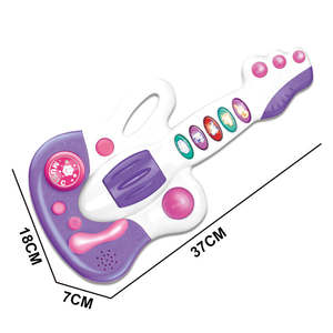 Guitare électronique à commande tactile, jouet musical, design amusant de dessin animé, instrument éducatif pour l'éducation musicale précoce - Product Image 3